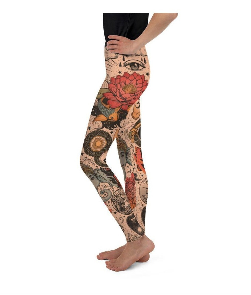Gearbunch Tattooed Lotus Leggings